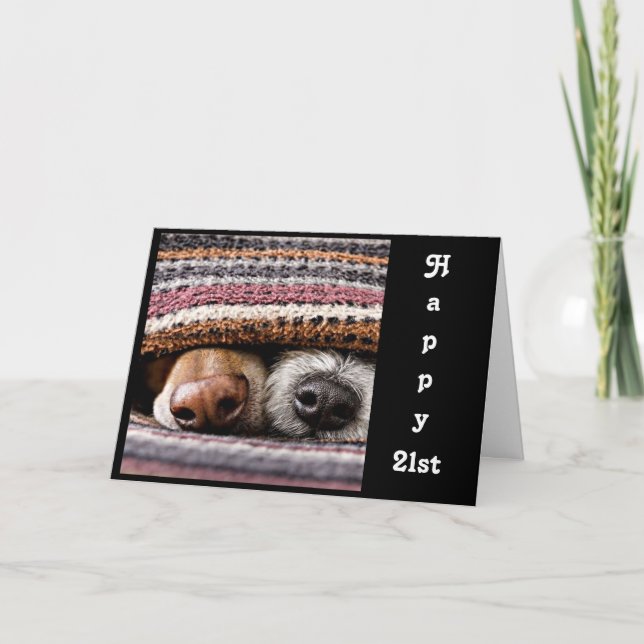 **21:a BIRTHDAY** LÅT OSS JUST DAGEN! Kort (Framsida)