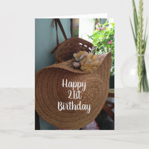 **21:a BIRTHDAY** ÖNSKEMÅL TILL EN BEAUTIFUL KVINN Kort