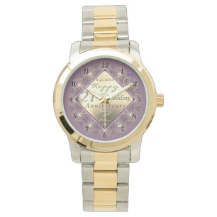 21:a Bröllop-årsdagen Brass Watch Armbandsur
