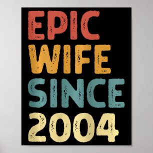 21:a Bröllop-årsdagen för hans Epic-fru sedan 2010 Poster