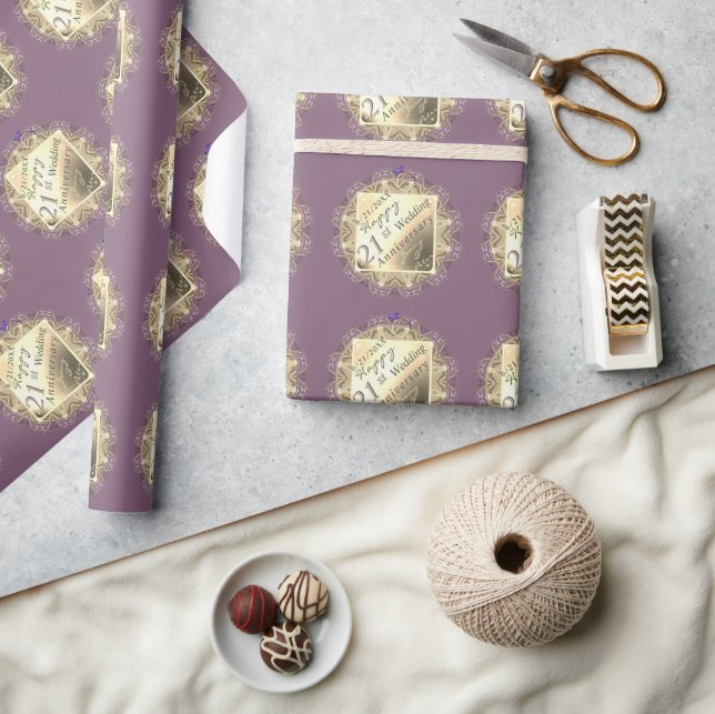 21:a Bröllop-årsjubileet/Anpassningsbarnas evenema Presentpapper (Hantverk)