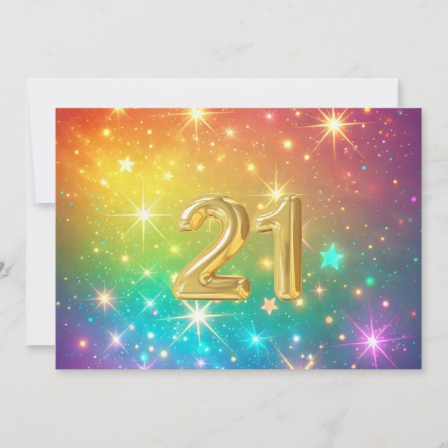 21:a färgstarka regnbågsstjärnor julkort (Framsida)