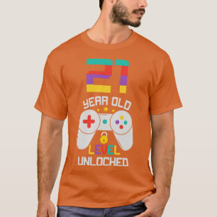21:a födelsedag, 21:a år gammalt olåst dagspel t shirt