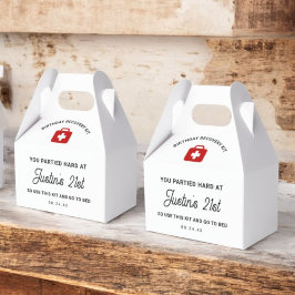 21:a födelsedag återställningskaket Hangover Kit Presentaskar