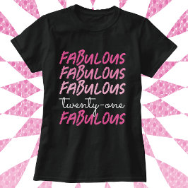 21:a födelsedag fantastisk t shirt