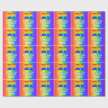 21:a födelsedag: färgfull, Roligt Rainbow Mönster