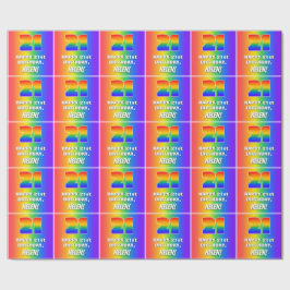 21:a födelsedag: färgfull, Roligt Rainbow Mönster  Presentpapper