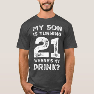 21:a födelsedag för Pappa Mamma 21-åriga Son Gift T Shirt