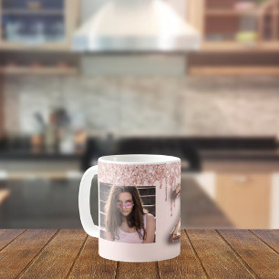 21:a födelsedag foto ro guld rosa drops kaffemugg
