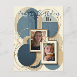 21:a födelsedag Inbjudan till blågrädde i mandel b