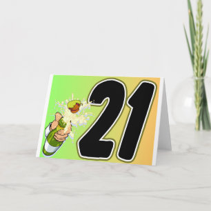 21:a födelsedag kort