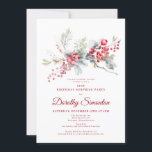 21:a födelsedag Överraskning Party Greenery Red Be Inbjudningar<br><div class="desc">Inbjudan dina gäster till en speciell vinterfödelsedag överraskar party med den här elegantens rödbär och gröna blommigt-design. Djupa röda bär förvaras i löv och grenar. Röd text bidrar till festiveringen. Det här objektet är en del av Winter Berry-samlingen. Den innehåller mallar som du kan använda för att snabbt skapa en...</div>