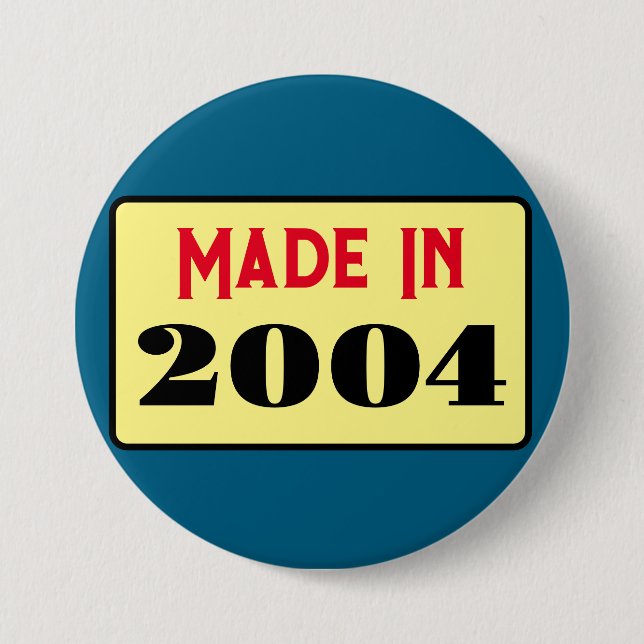 21:a födelsedag party, född 2004 21 stift knapp (Framsida)