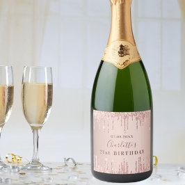 21:a födelsedag party ro guld glitter