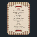 21:a födelsedag party:s formella inbjudan till män<br><div class="desc">21:e, 30:e, 40:e, 50:e, 60:e, 70:e, 80:e Födelsedagsfesten i Masculine är en formell inbjudan till en människa med pläterad bakgrund och beige mittlager med 3-dimensionellt utseende.. Masculine-anpassade inbjudan till speciell födelsedagsfest. Texten är helt och hållet anpassade. Lägg till informationen eller ändra den helt. Ändra numret till kostym för händelsen. Markera...</div>