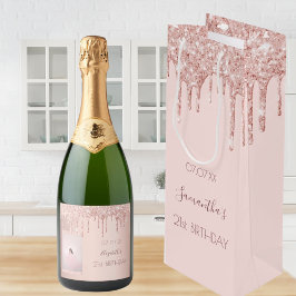 21:a födelsedag ro guld glitter droppar namn