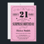 21:a födelsedagarinbjudan, svart och Rosa Inbjudningar<br><div class="desc">21:a födelsedagarinbjudan Svart och Rosa Typografi. Svart och Rosa - bakgrund. Vuxen Birthday. Male Manar eller Women Birthday. Kids Boy eller Girl Dam Tonåring Teenage Bday Inbjudan. 13:e 15:e 16:e 18:e 20:e 30:e 40:e 60:e 70:e 80:e 90:e 100:e. Vilken ålder som helst. Om du vill göra ytterligare anpassningar klickar du...</div>