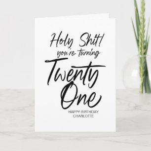 21:a födelsedagen 20:e Grattis på födelsedagen för Kort