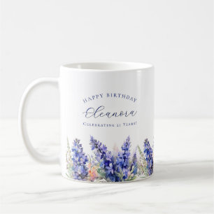 21:a födelsedagen 7 juli Anpassningsbarna Flower G Kaffemugg
