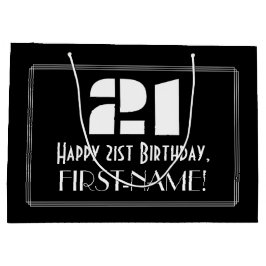 21:a födelsedagen ~ Art Deco Inspired Titta "21" +