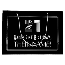 21:a födelsedagen - Art Deco Inspired Titta "21" o