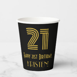 21:a födelsedagen: Art Deco Inspired Titta "21" oc