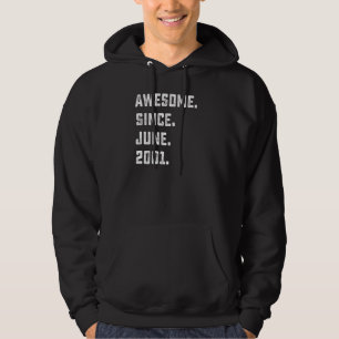 21:a födelsedagen Fantastisk sedan juni 2001 21 år Hoodie