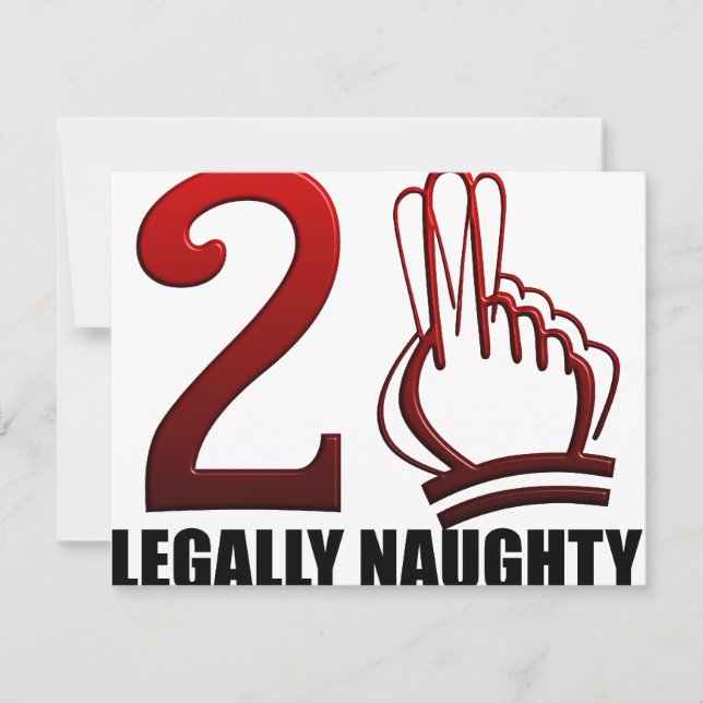 21:a födelsedagen inbjudningar (Framsida)