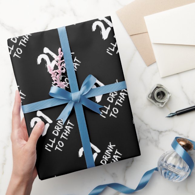 21:a födelsedagen.. Jag dricker till det. Presentpapper (Gifting)