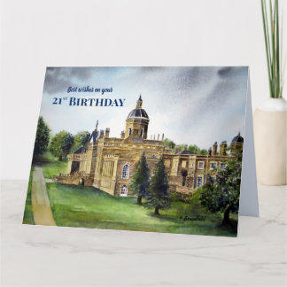 21:a födelsedagen Önskemål Castle Howard York Cust Kort