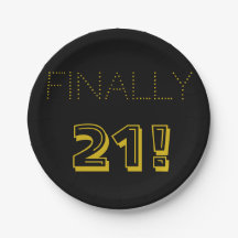 21:a födelsedagen Party i Guld och Svarta havet