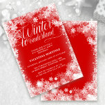 21:a födelsedagen Party Winter Wonderland Snowflak Inbjudningar<br><div class="desc">Elegantens vinterland 21:a födelsedag har en vacker kalligrafi omgiven av en lush snöflake och snö gräns. Snöflingor går mot sötens röda bakgrund. Du kan faktiskt ändra bakgrunden färg till valfritt färg. Winter Wonderland kan inte ändras, men all återstående text kan redigeras. Denna punkt är en del av Winter Wonderland Snowflake-samlingen....</div>