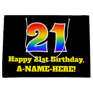 21:a födelsedagen ~ Roligt, färgstark, vibrant, re
