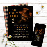21:a födelsedagen: Rustic Cowboy Hat and Leather B Inbjudningar<br><div class="desc">Den här designen har ett par lädercowboystövlar med hatt och din personlig 21:a födelsedagsinbjudan nedan. Anpassa genom att redigera texten eller ta bort texten i textrutorna #party #inbjudningar #inbjudningskort #21stfödelsedatum #födelsedagspart #21st #partyinbjudningar #personalizedinvitations</div>