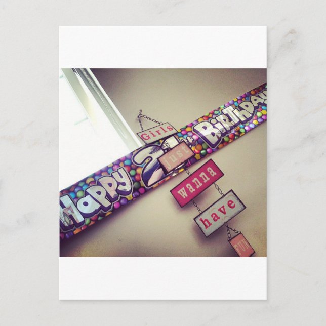 21:a födelsedagen vykort (Framsida)