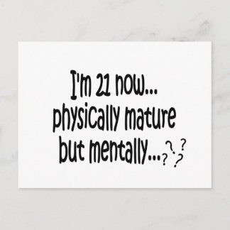 21:a födelsedagens TShirts Vykort