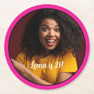 21:a födelsedagsfotot Underlägg Ram