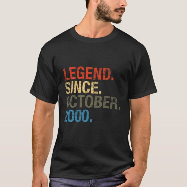 21:a födelsedagsgåvor - förklaring sedan oktober 2 t shirt (Framsida)