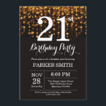 21:a födelsedagsinbjudan Guld Glitter Inbjudningar<br><div class="desc">21:a födelsedagsinbjudan till Guld String Ljus med Guld Glitter som bakgrund. Guld födelsedag. Vuxen Birthday. Manar eller Kvinnor Bday Inbjudan. 13:e 15:e 16:e 18:e 20:e 30:e 40:e 60:e 70:e 80:e 90:e 100:e, oavsett ålder. Om du vill göra ytterligare anpassningar klickar du på knappen "Anpassa" och användor verktyg som är utformat...</div>