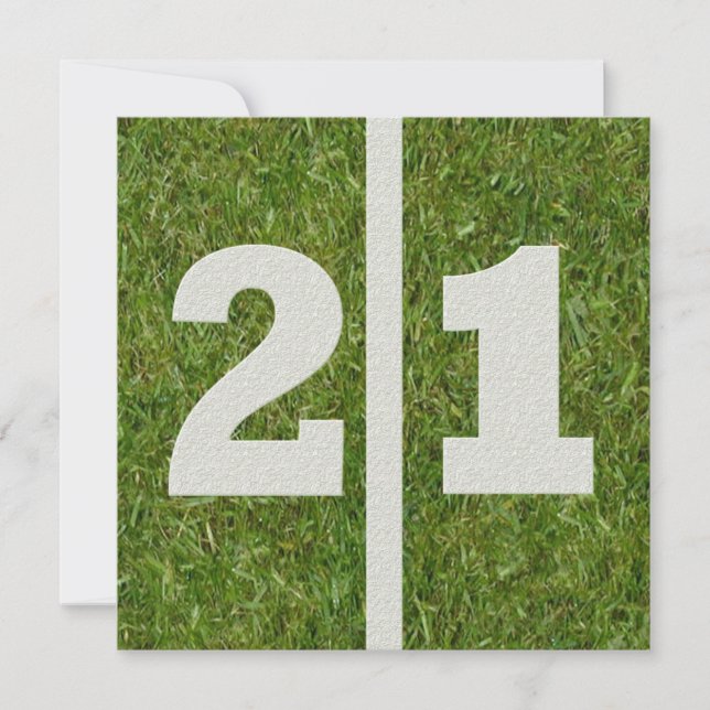 21:a födelsedagsinbjudan inbjudningar (Framsida)