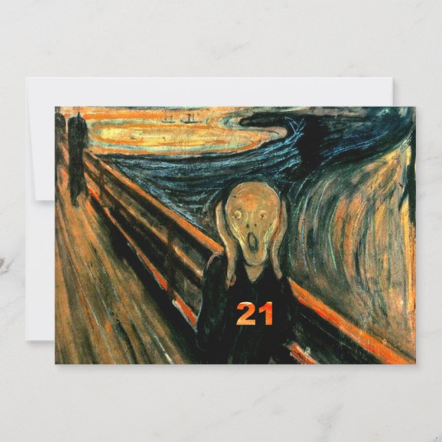 21:a födelsedagsinbjudan inbjudningar (Framsida)