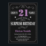 21:a födelsedagsinbjudan Lila och svart Inbjudningar<br><div class="desc">21:a födelsedagarinbjudan Lila och svart typografi. Chalkboard. Svartvit bakgrund. Vuxen Birthday. Male Manar eller Women Birthday. Kids Boy eller Girl Dam Tonåring Teenage Bday Inbjudan. 13:e 15:e 16:e 18:e 20:e 30:e 40:e 60:e 70:e 80:e 90:e 100:e. Vilken ålder som helst. Om du vill göra ytterligare anpassningar klickar du på knappen...</div>