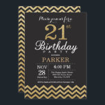 21:a födelsedagsinbjudan Svarta och Guld Glitter Inbjudningar<br><div class="desc">21:a födelsedagsinbjudan med Black and Guld Glitter Chevron. Chalkboard. Vuxen födelsedag. Man eller Women Bday Inbjudan.
Om du vill göra ytterligare anpassningar klickar du på knappen Anpassa och användor verktygen som är utformat för att ändra mallen.</div>