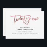 21:a födelsedagsinbjudan till Ro Gold Foil Inbjudningar<br><div class="desc">Den här 21:a födelsedagsbjudan innehåller en öga som fångar ro guld-folie med tjugoen text. Observera att folie ro guld endast är struktur, inte äkta folie. Om du vill göra en mer avancerad anpassning av den här designen, t.ex. ändra layout, teckensnitt eller storlek text, klickar du på knappen "CUSTOMIZE" ovan. Kontakta...</div>