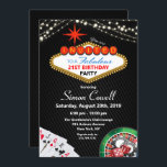 21:a födelsedagsinbjudan till Vegas Casino Inbjudningar<br><div class="desc">21:a födelsedagen Las Vegas Casino Marquee String Ljus Poker Gambling Birthday-inbjudan</div>