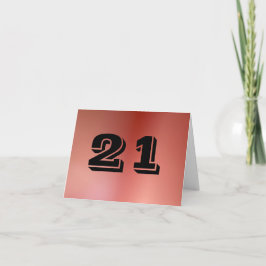 21:a födelsedagskortet (ej alkoholfritt) kort