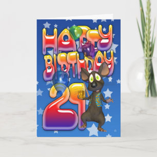 21:a födelsedagskortet, Grattis på födelsedagen Kort