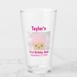 21:a födelsedagspartiet är för Cute Rosa Cupaka Glaskopp