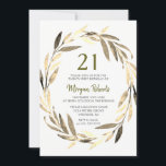 21:a födelsedagspartiets inbjudan till Golden Löv-<br><div class="desc">21:a födelsedagspartiets 21:a inbjudan till matchning i Niche och Nest-butiken i Golden Löv. Bild av www.EssemCreatives.etsy.com</div>