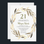 21:a födelsedagspartiets inbjudan till Golden Löv-<br><div class="desc">21:a födelsedagspartiets 21:a inbjudan till matchning i Niche och Nest-butiken i Golden Löv. Bild av www.EssemCreatives.etsy.com</div>